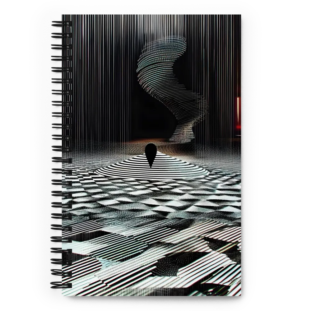 Digital Glitch Labyrinth 
 Spiral Notebook | 140 pages