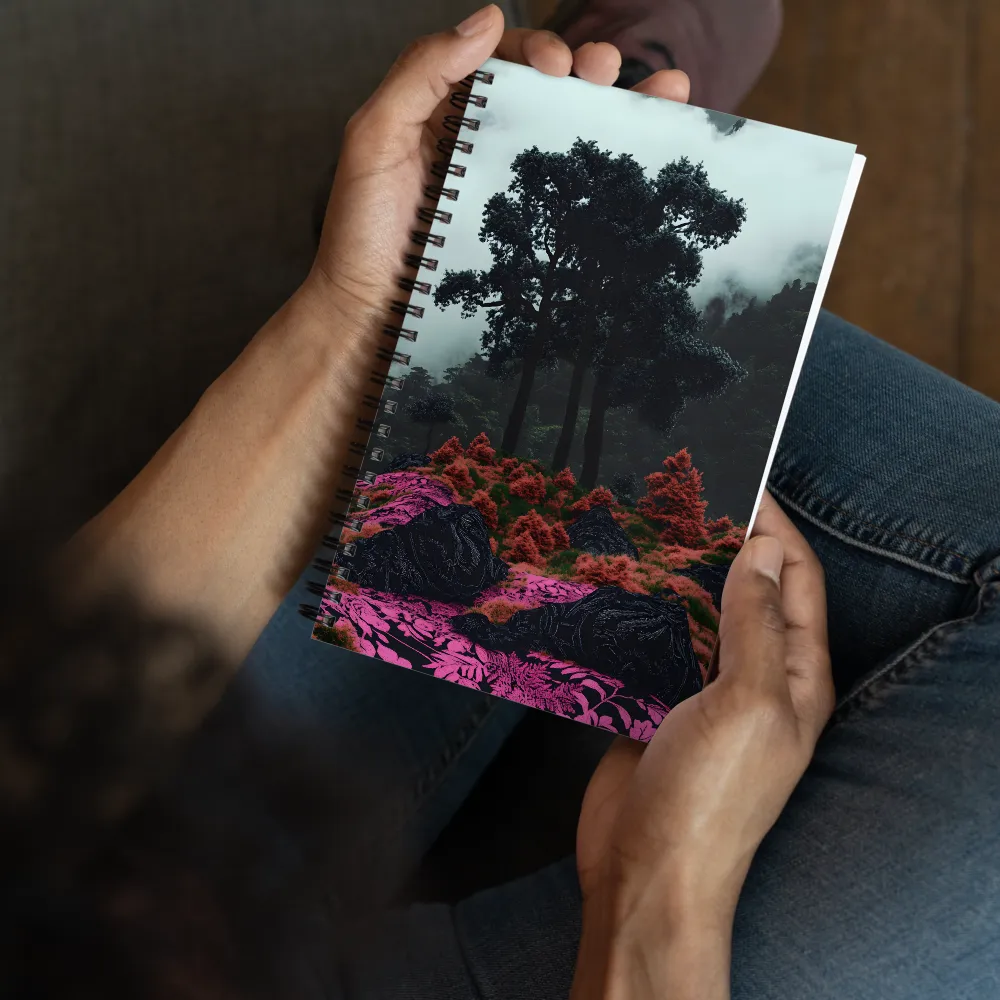 Mystical Magenta Forest 
 Spiral Notebook | 140 pages