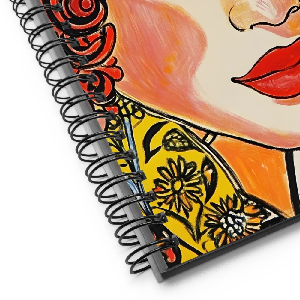 Vibrant Stylized Portrait 
 Spiral Notebook | 140 pages