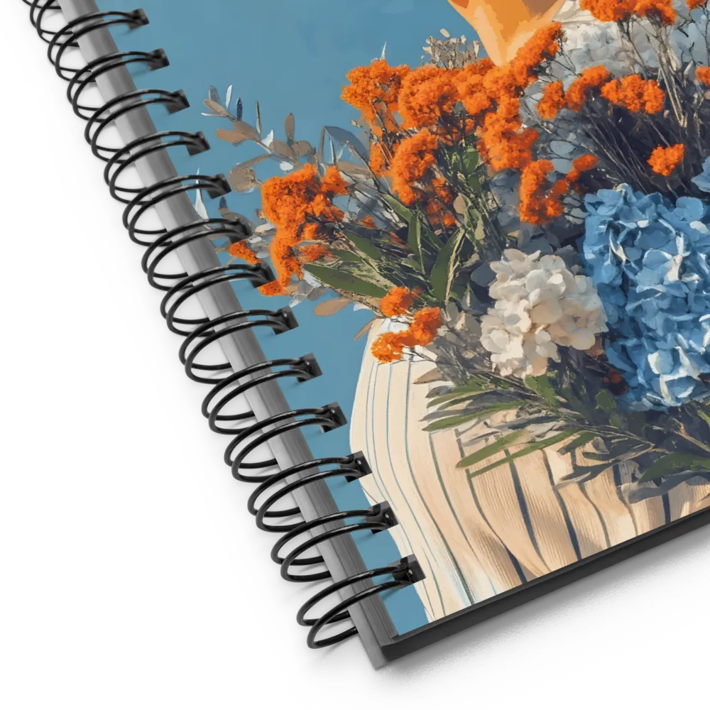Serene Bloom Portrait 
 Spiral Notebook | 140 pages