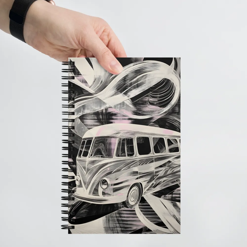 Retro Bus Flow 
 Spiral Notebook | 140 pages