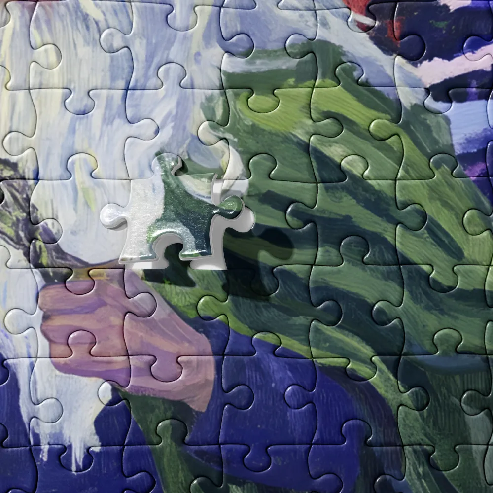 Wizard's Flaming Journey 
 Jigsaw Puzzle