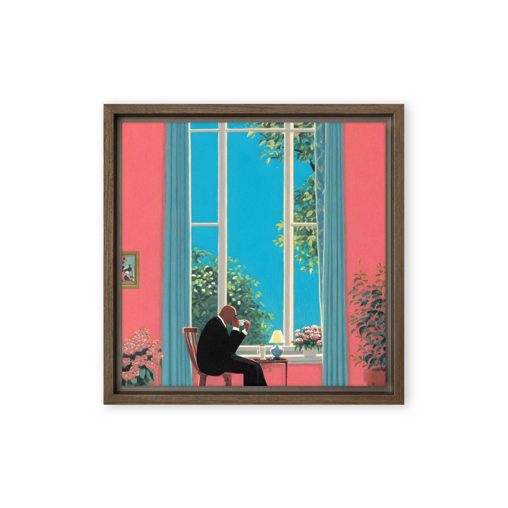 Reflexão Serena na Janela