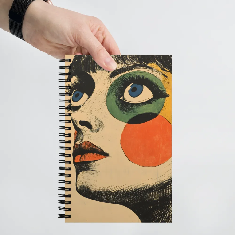 Stylized Pop Art Portrait 
 Spiral Notebook | 140 pages