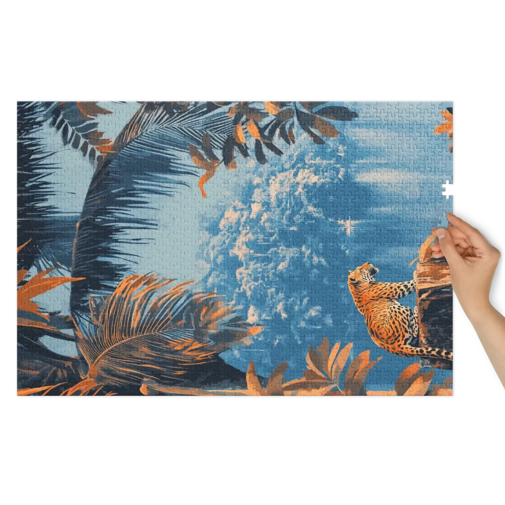 Jaguar in Tropical Landscape | Jigsaw Puzzle (252/520 pieces)