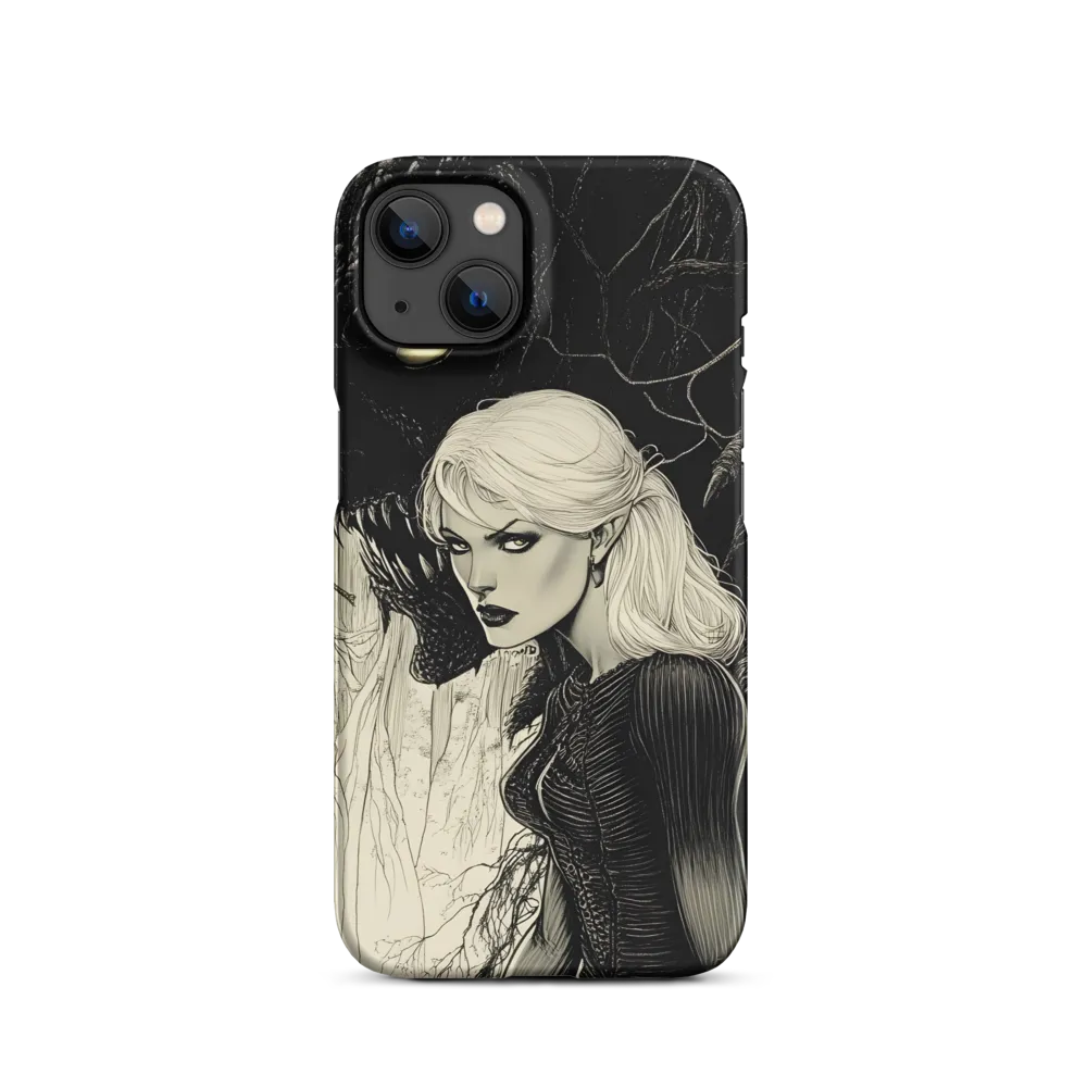 Woman and Creature in Forest | Phone Case