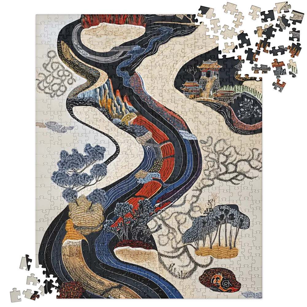 Whispering River, Ancient Paths 
 Jigsaw Puzzle
