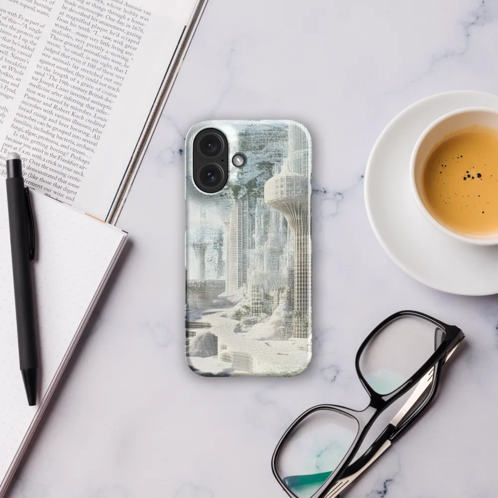 Ethereal Wireframe Cityscape 
 iPhone 16 Pro Max | Tough Case