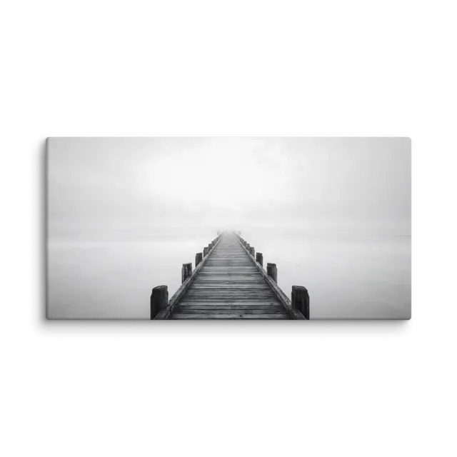 Endless Journey on a Foggy Pier | Art Print
