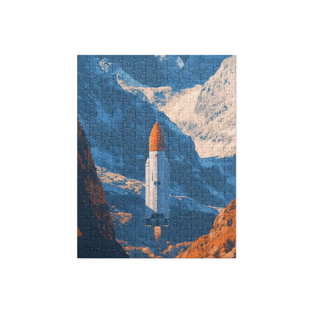 Ascent in the Alien Canyon 
 Jigsaw Puzzle