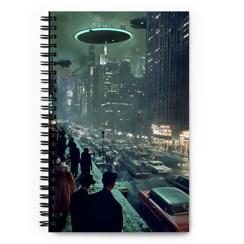 Neo-Noir Urban Future 
 Spiral Notebook | 140 pages