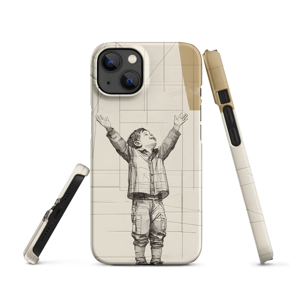 Joyful Child with Balloon | Phone Case