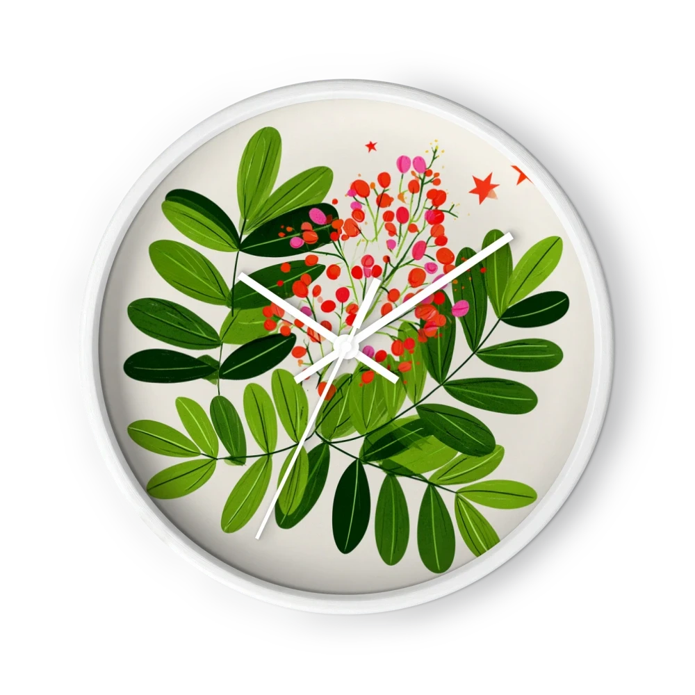 Red Berries and Green Leaves