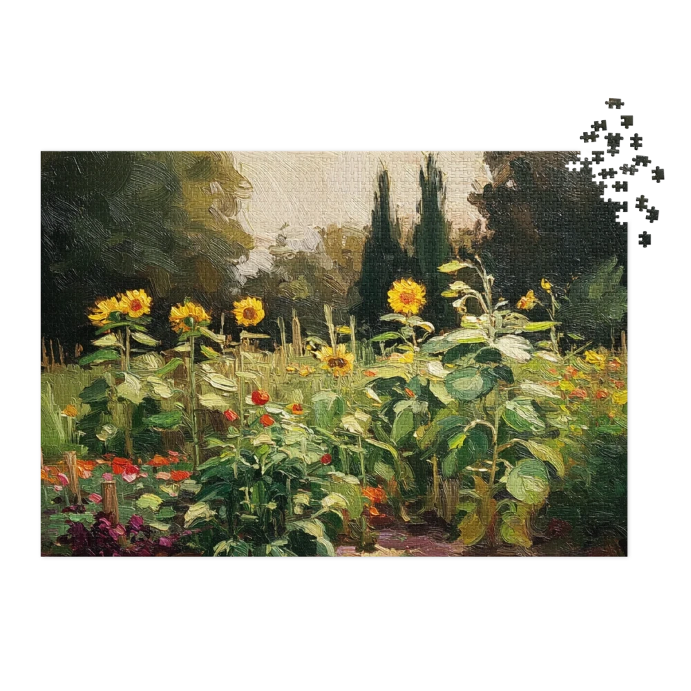 Sunflowers in the Garden
