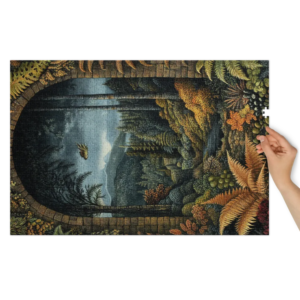 Um Olhar para o Reino Antigo 
 Puzzle em caixa de metal