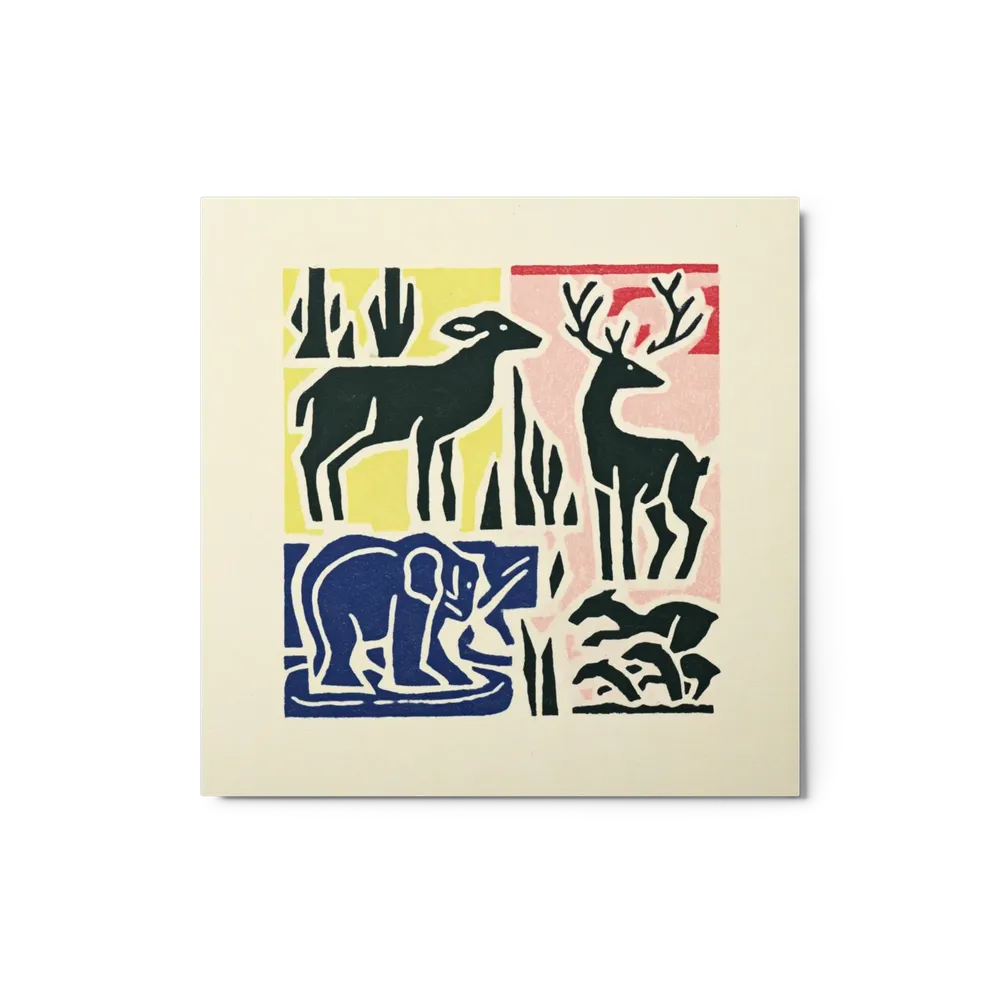 Wild Animals Quad | Art Print