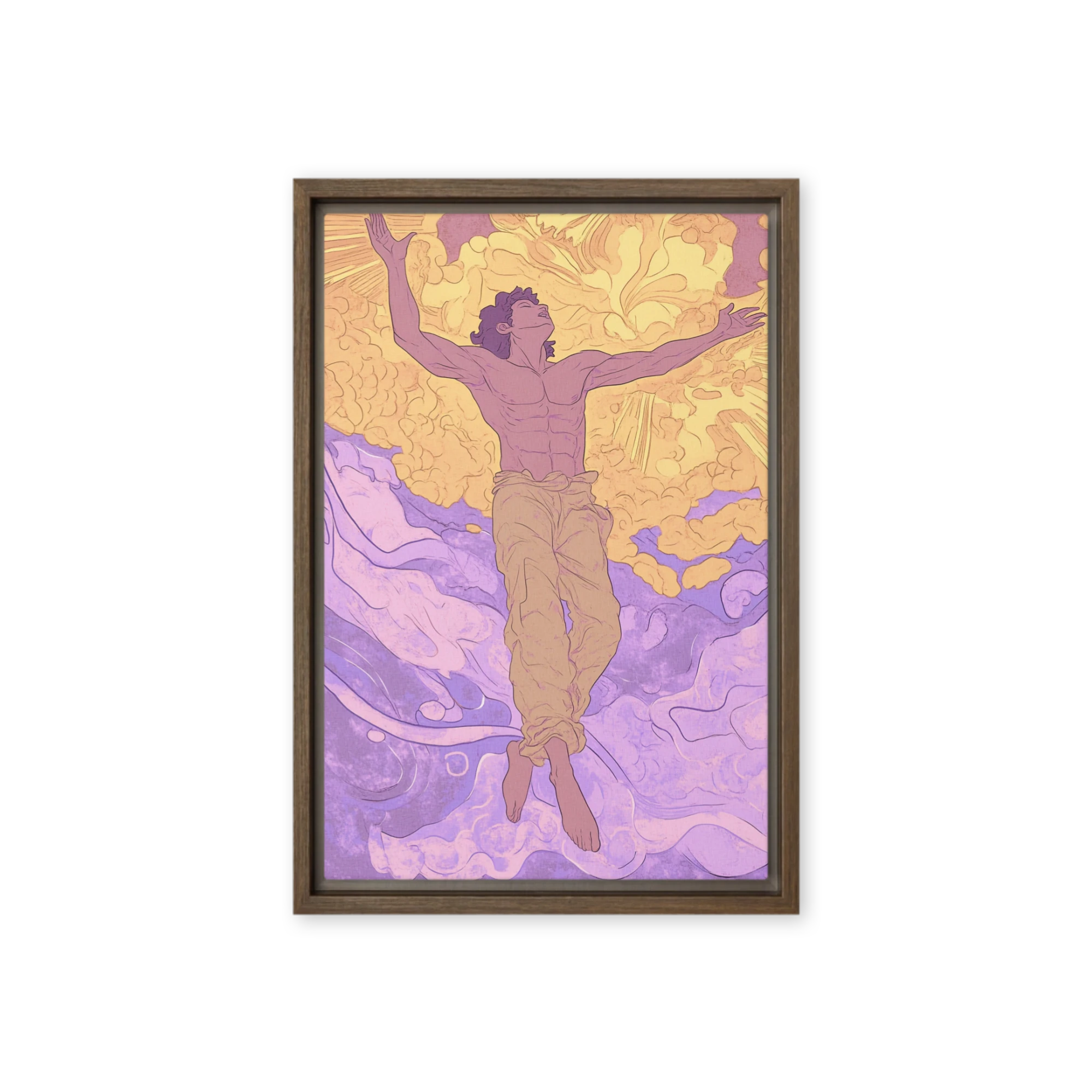 Ascension in Purple and Gold | Art Print
