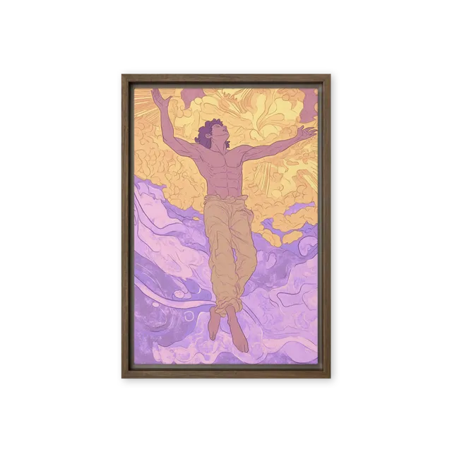 Ascension in Purple and Gold | Art Print