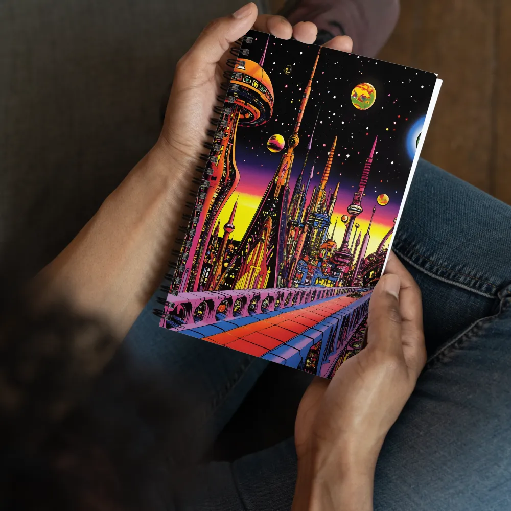 Cosmic Metropolis Dream 
 Spiral Notebook | 140 pages