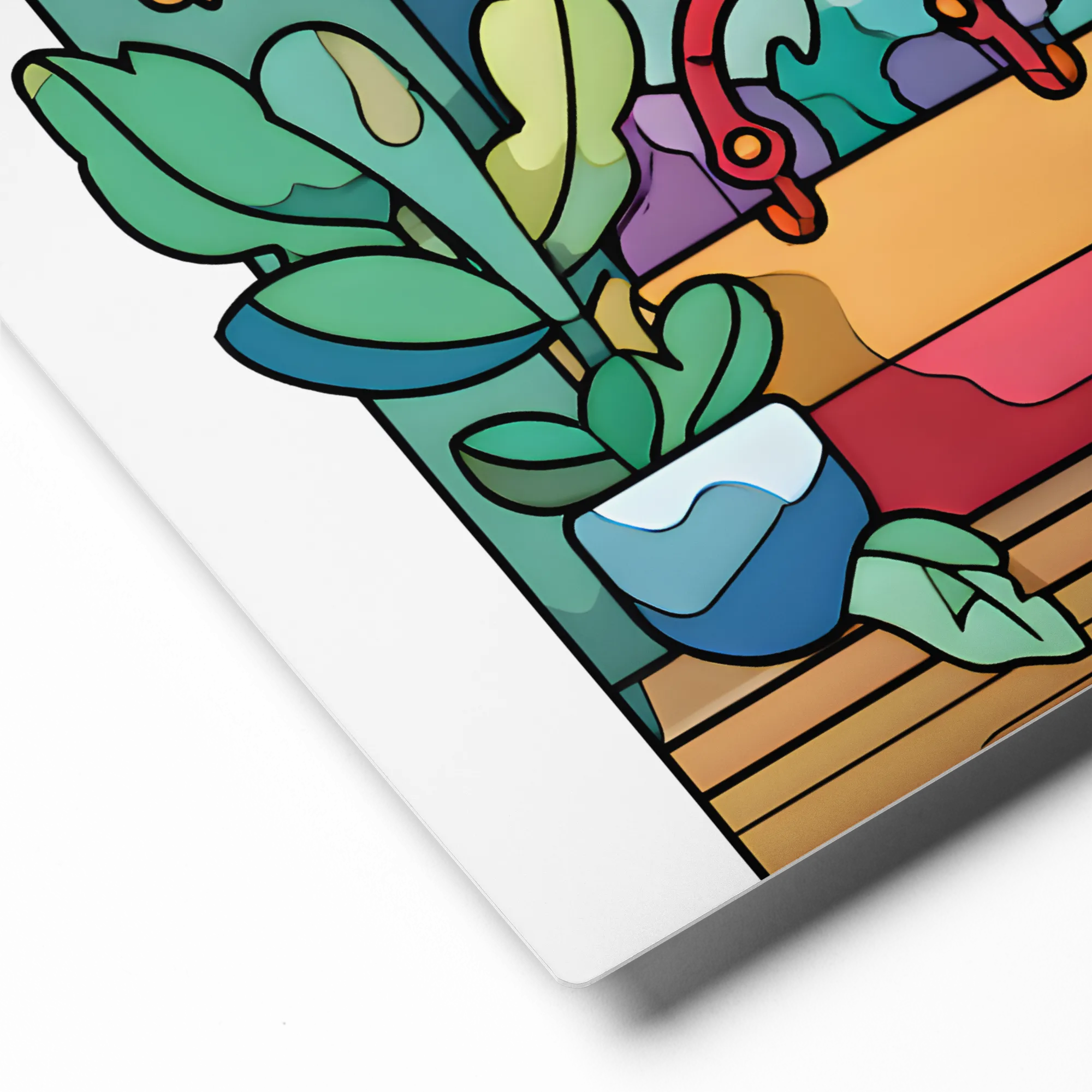 Enchanted Window Garden 
 Canvas | 18″x 18″
