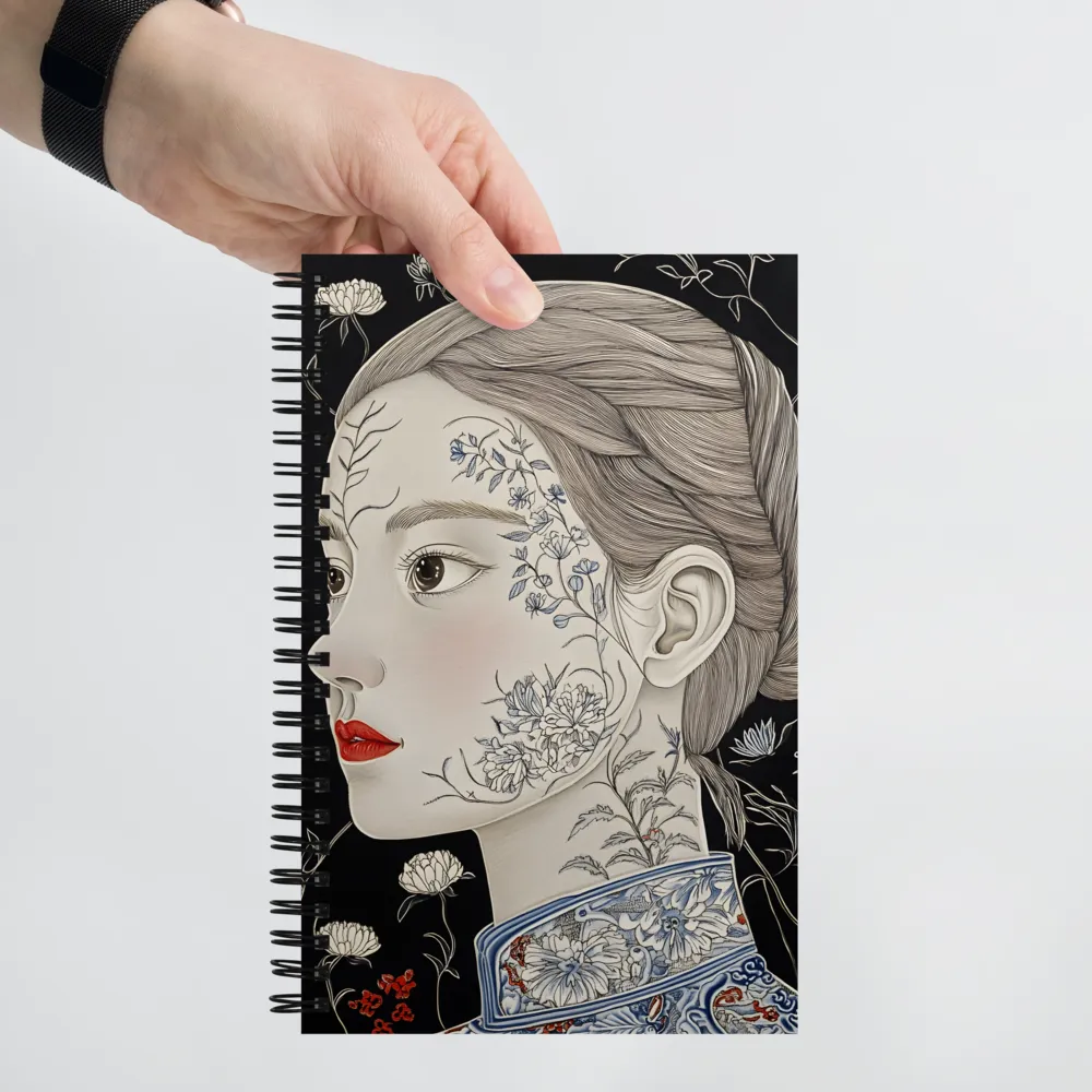 The Floral Portrait 
 Spiral Notebook | 140 pages