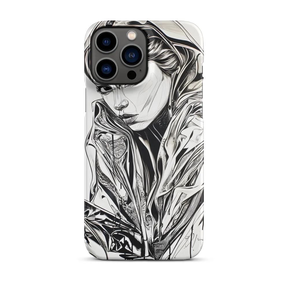 Black and White Portrait of a Woman | Phone Case