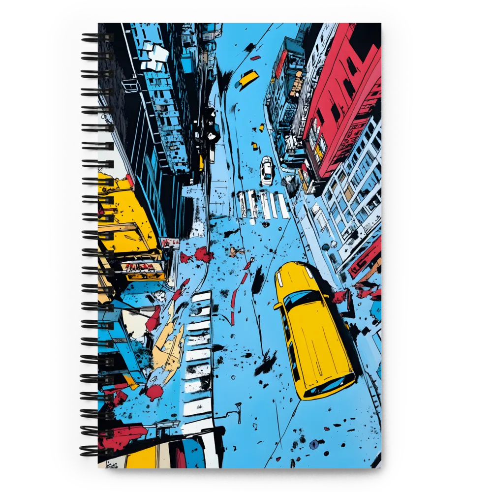 Overhead City Rush 
 Spiral Notebook | 140 pages