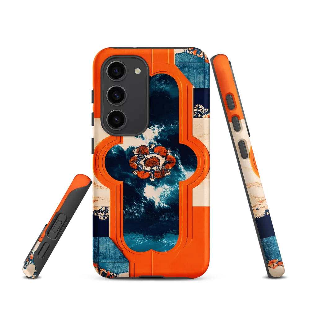 Modern Geometric Pattern with Waves | Phone Case