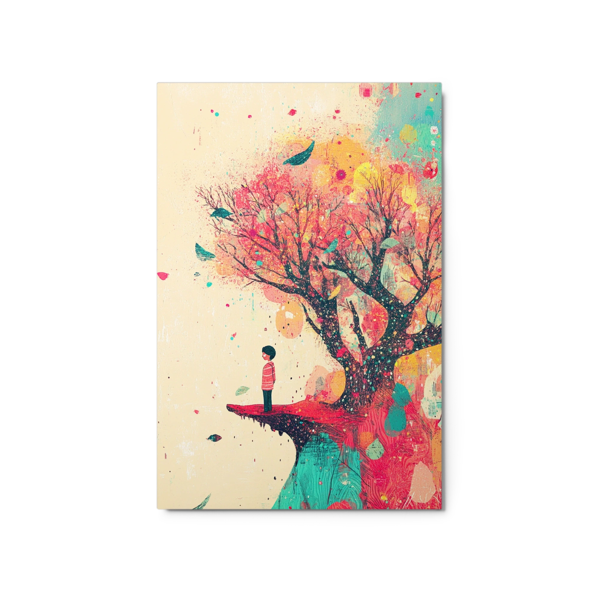 Surreal Boy and Tree Landscape