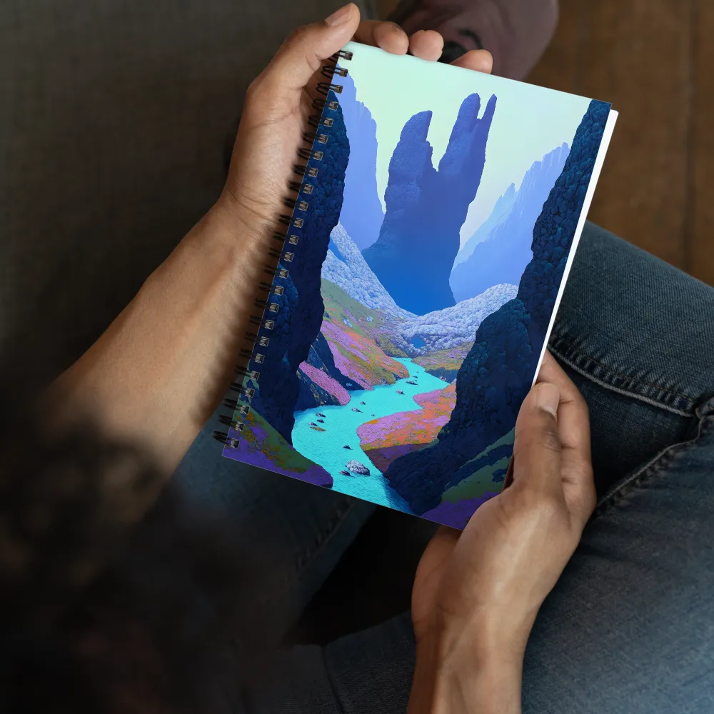 Vibrant Fantasy Canyon 
 Spiral Notebook | 140 pages