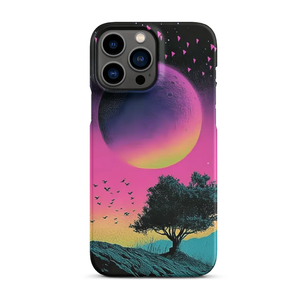 Retro Sci-Fi Moon Landscape | Phone Case