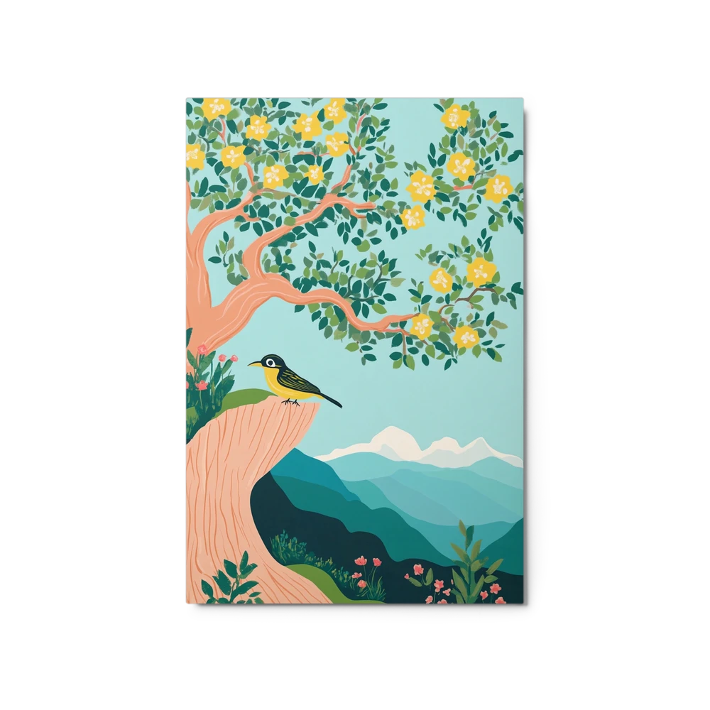 Whimsical Orchard Bird | Art Print