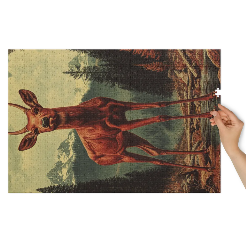 Surreal Deer Illustration | Jigsaw Puzzle (252/520 pieces)
