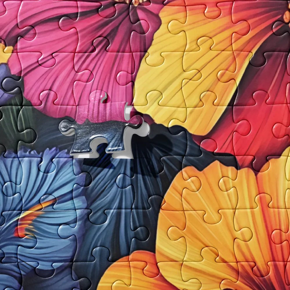 Tropic Bloom Serenity 
 Jigsaw Puzzle in Tin Box