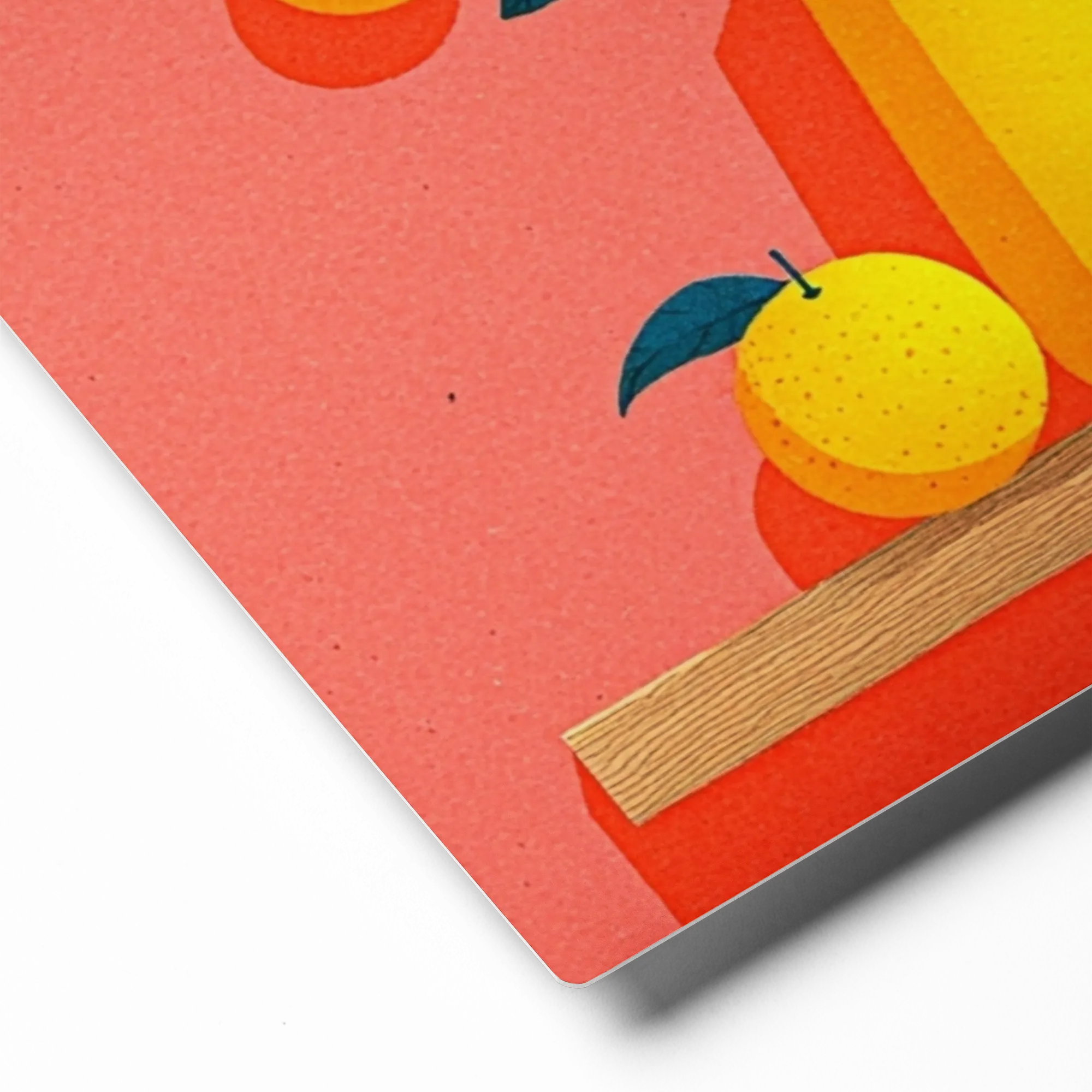 Oranges in Yellow Vase | Art Print