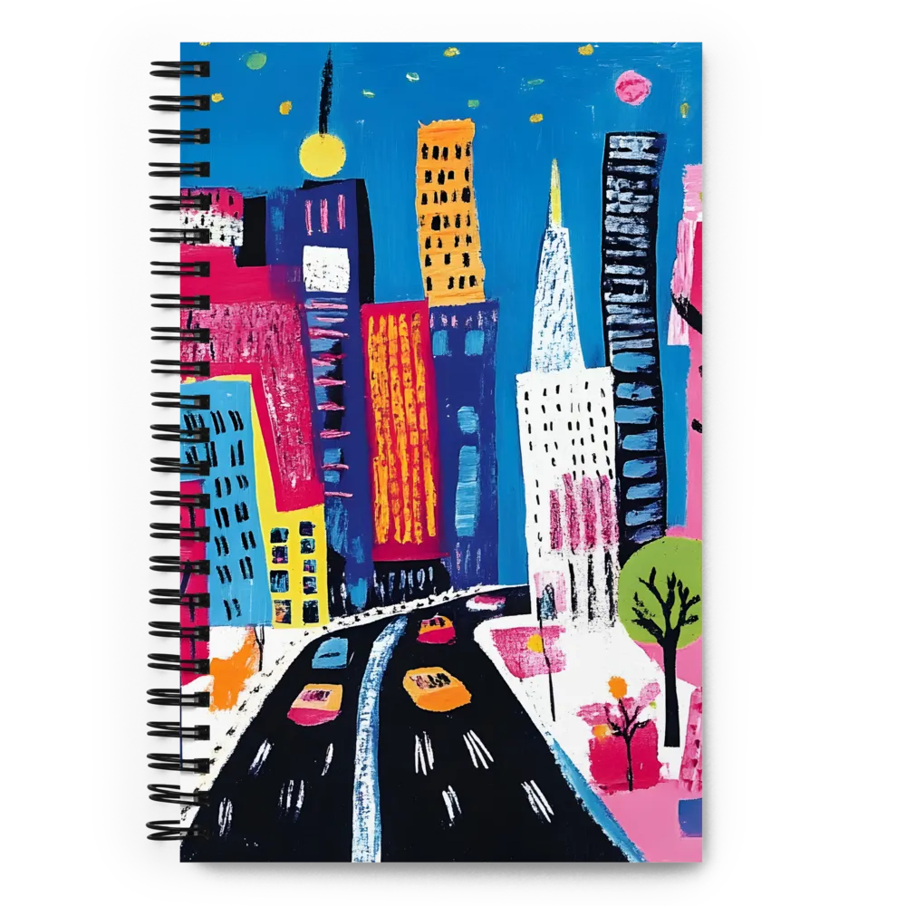 Urban Dreamscape Painting 
 Spiral Notebook | 140 pages