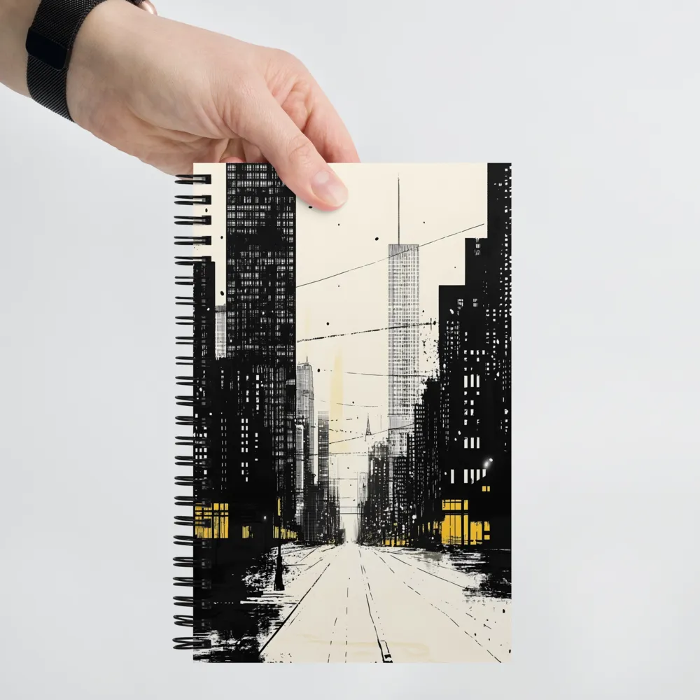 City Lights Sketch 
 Spiral Notebook | 140 pages