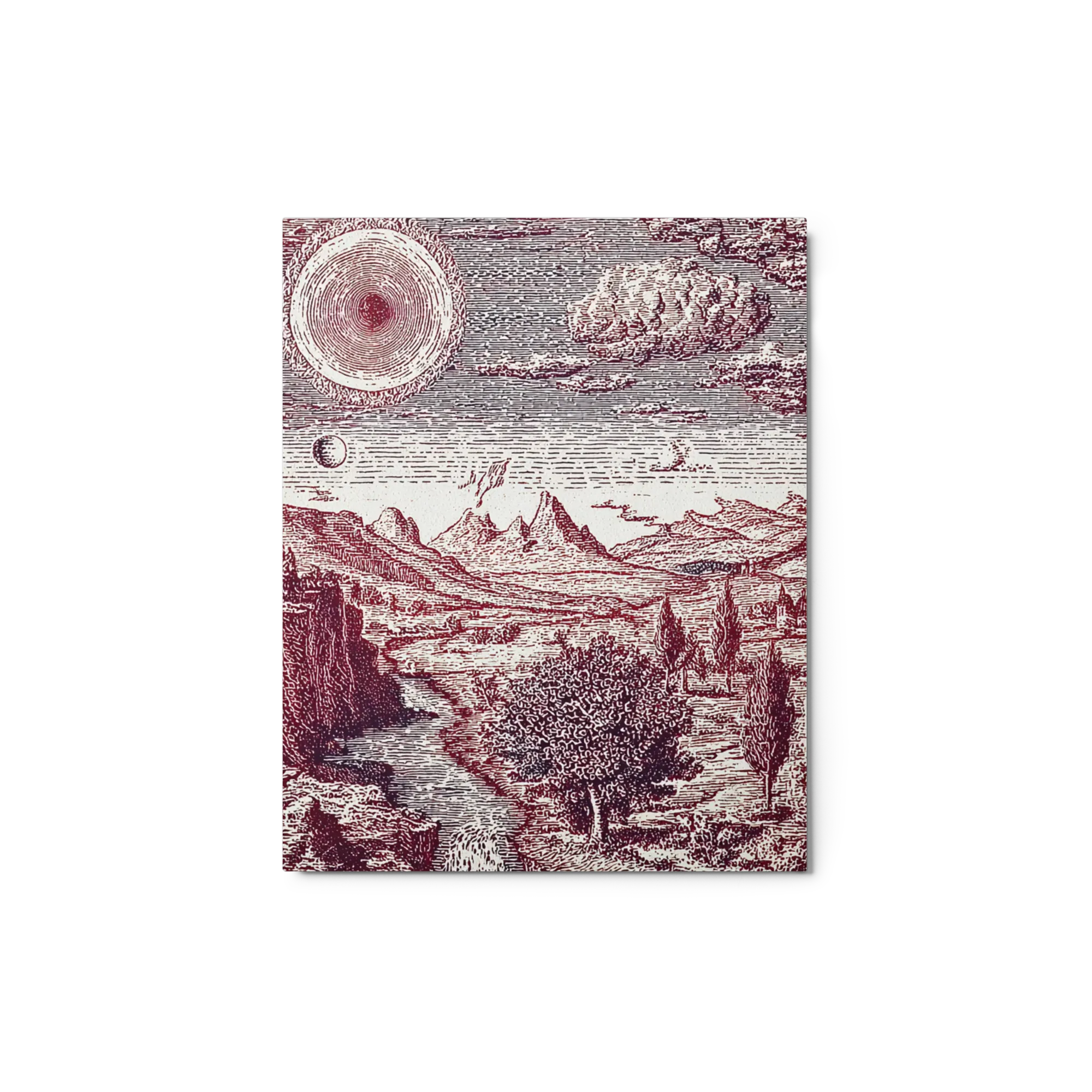 Cosmic Landscape Engraving