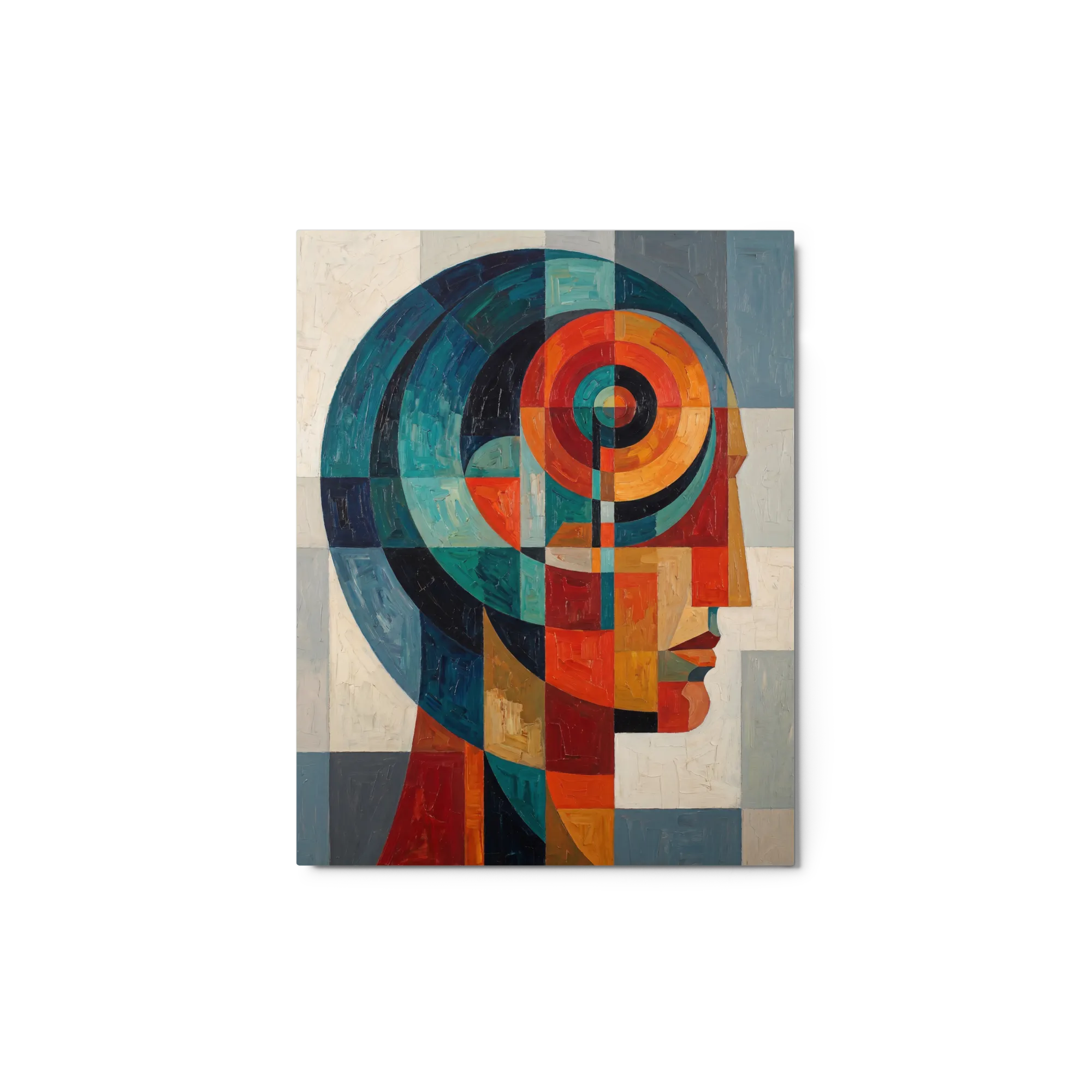 Abstract Cubist Profile