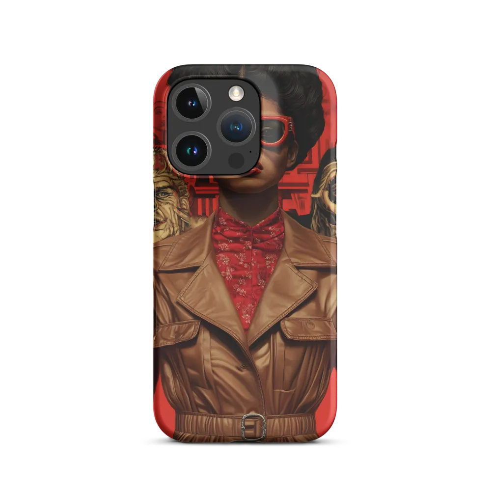 Stylish Woman Portrait with Monsters | Phone Case