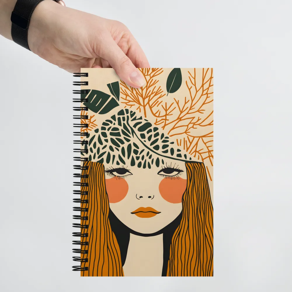 Botanical Spirit Portrait 
 Spiral Notebook | 140 pages