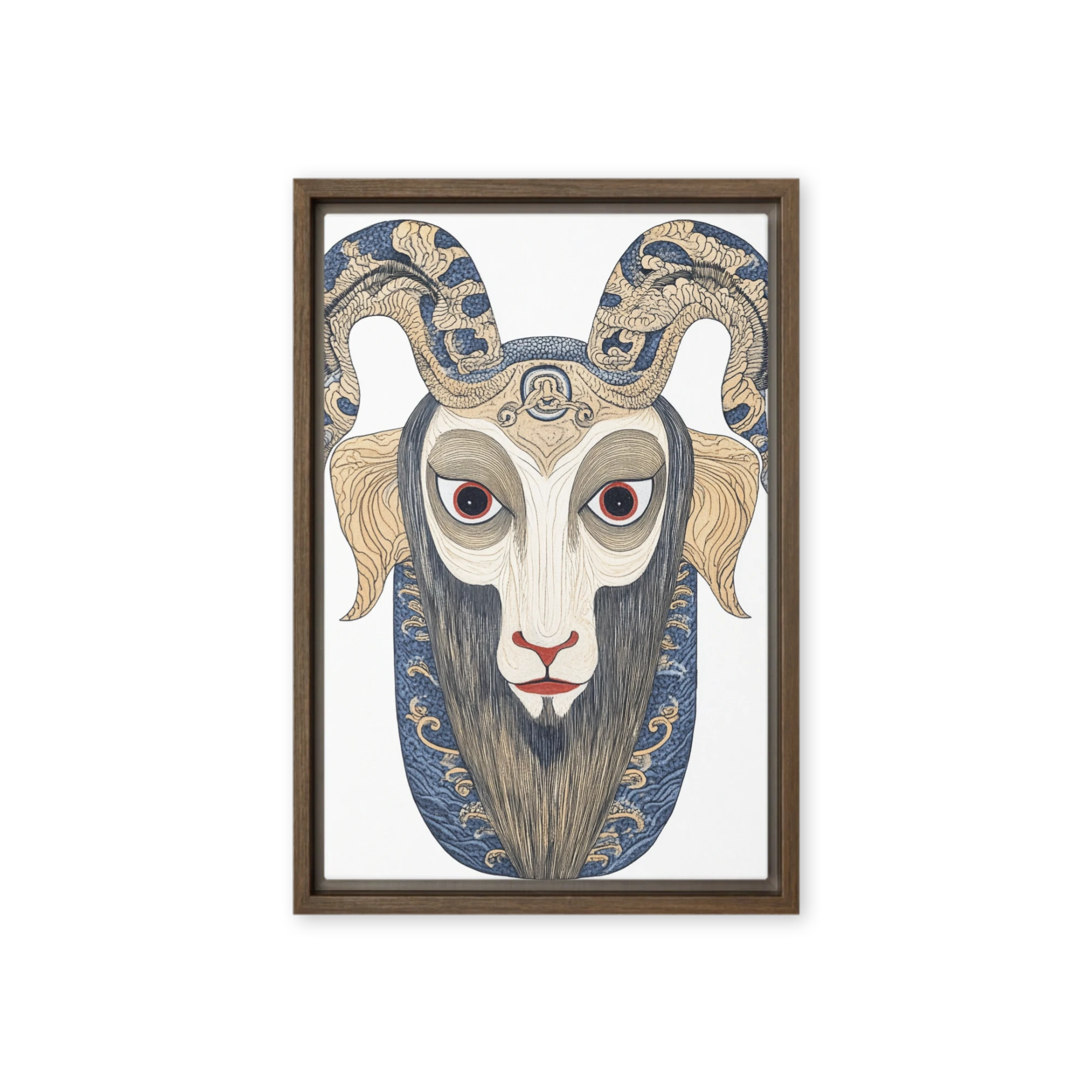 Ornate Ram Portrait | Art Print
