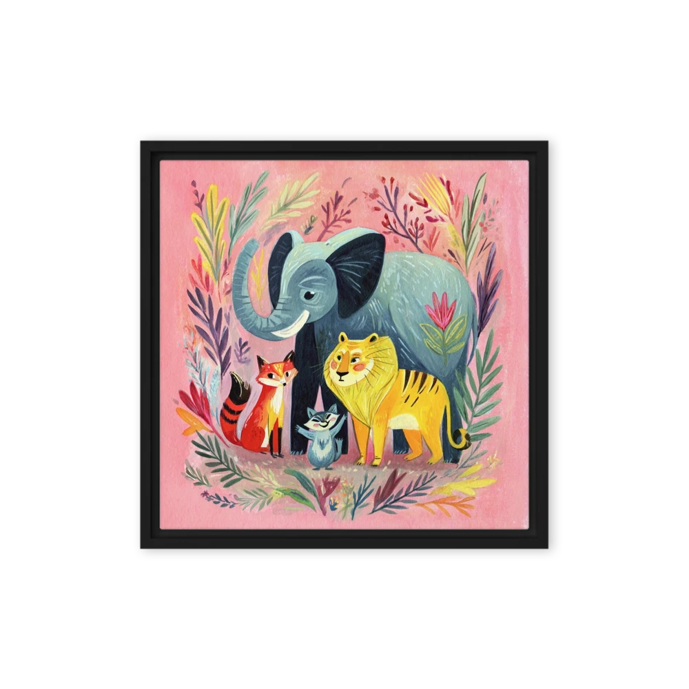 Pink Jungle Friends | Art Print