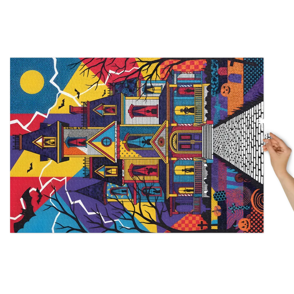 Pop‑Art Haunted House | Jigsaw Puzzles
