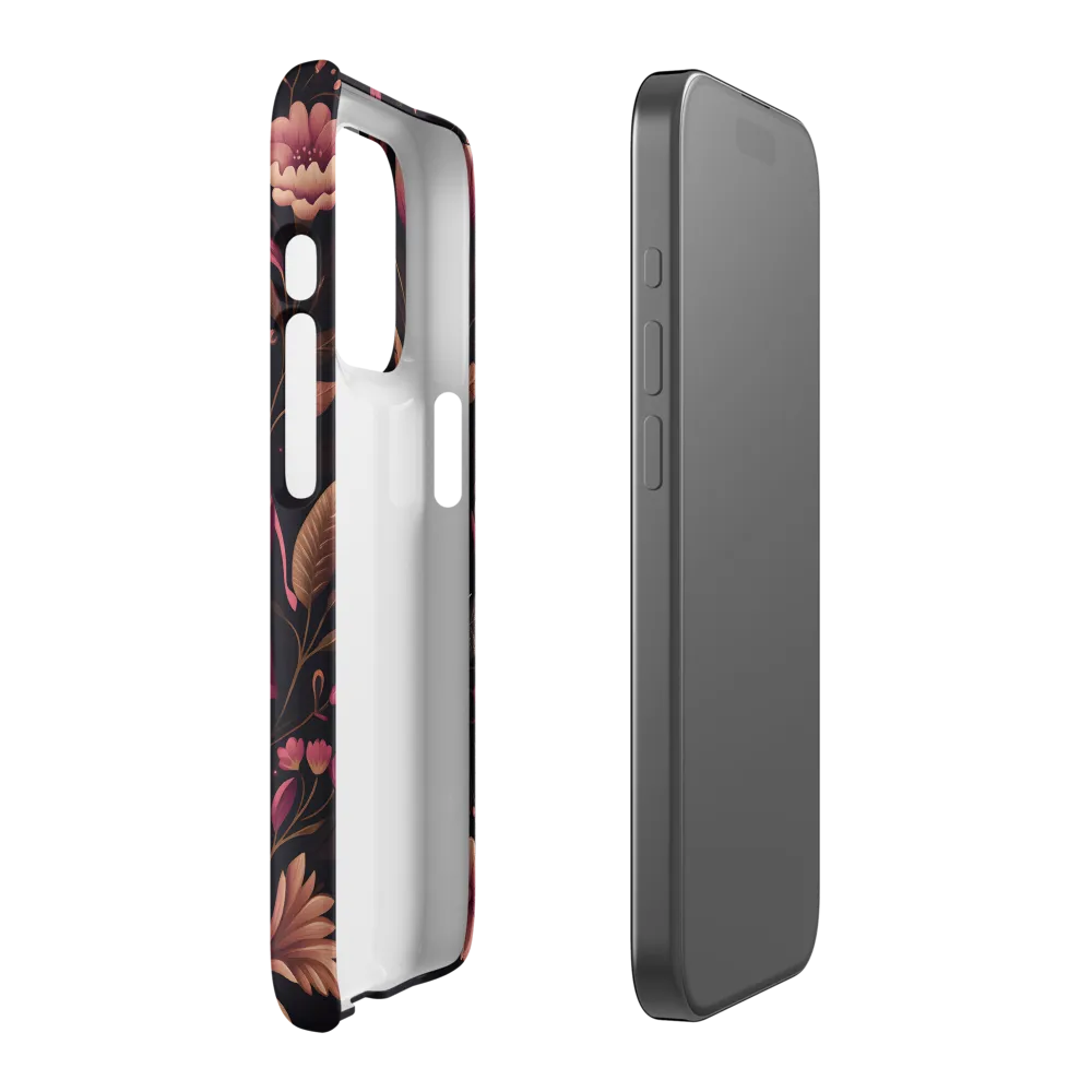 Detailed Elephant Surrounded by Flowers | Phone Case