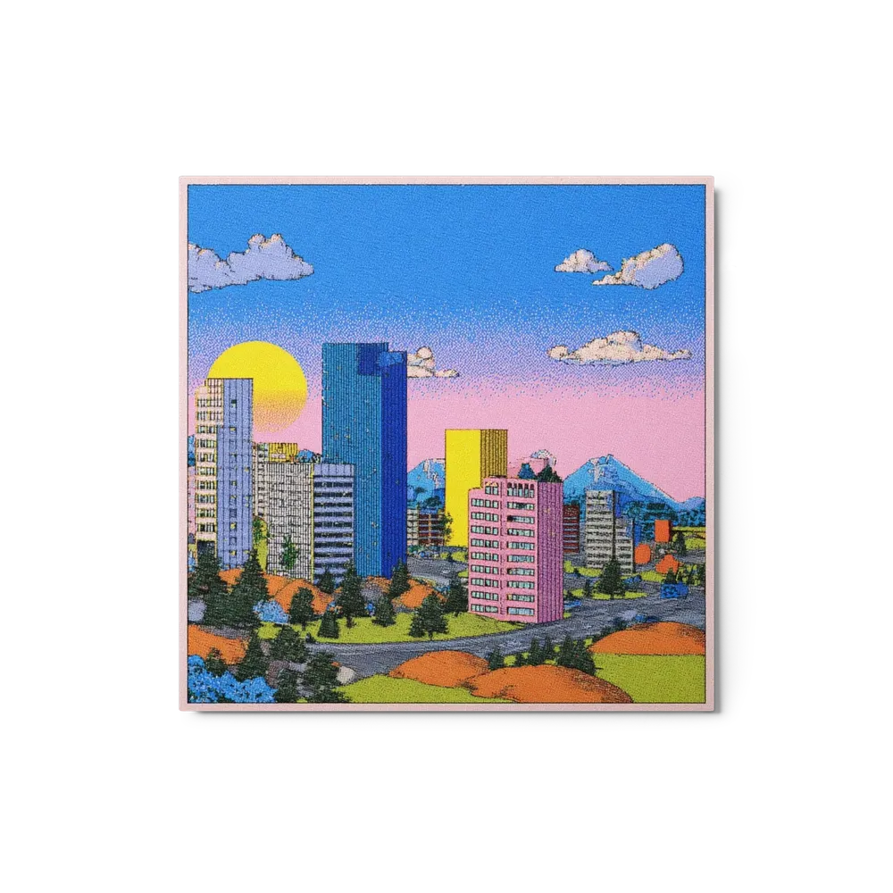 Neon Skyline Sunset | Art Print