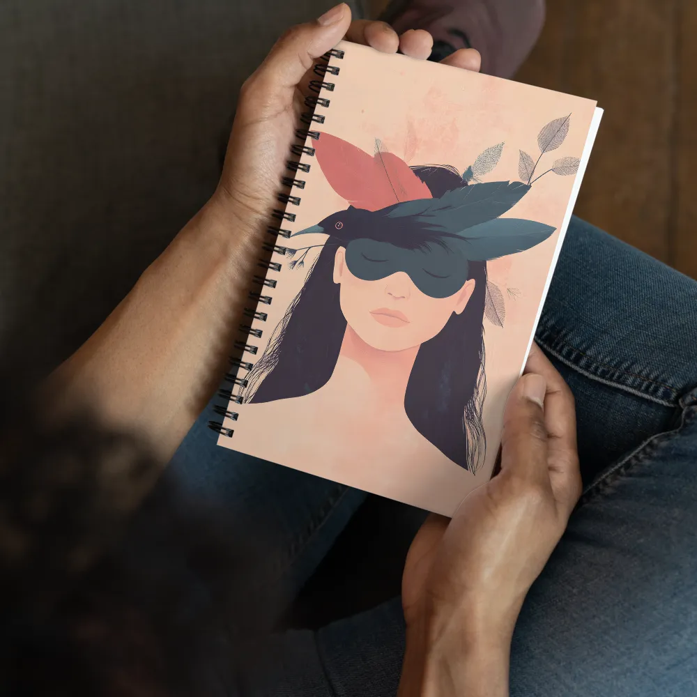 Enigmatic Bird Mask 
 Spiral Notebook | 140 pages