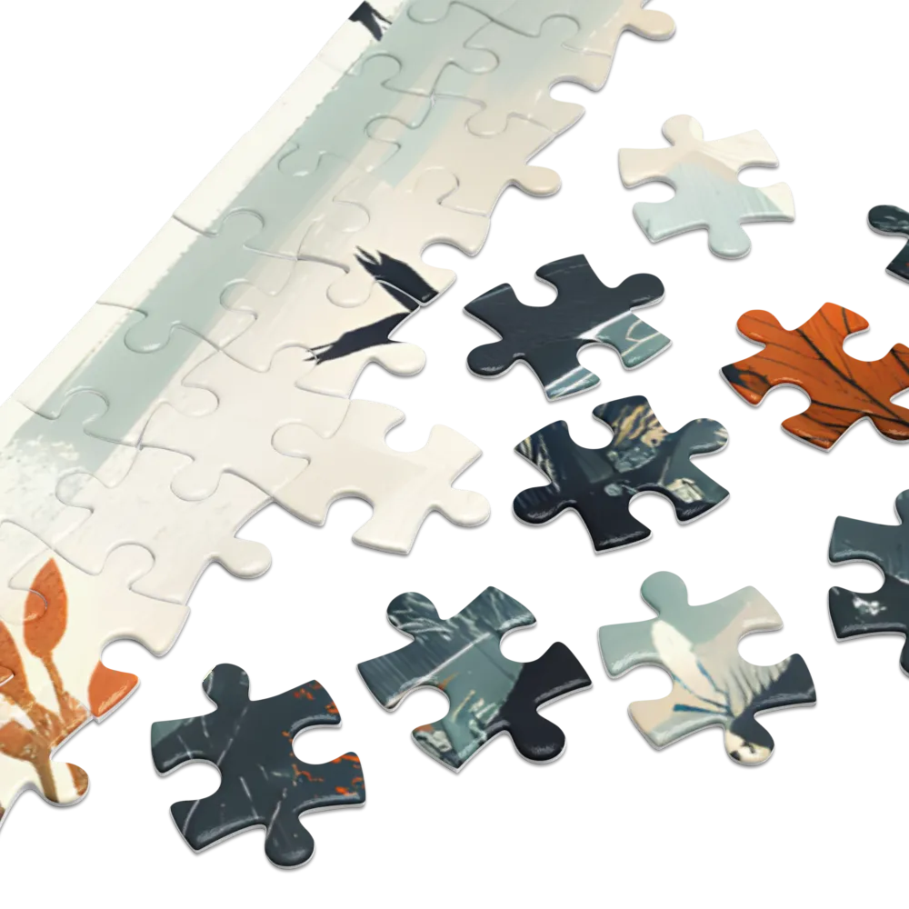 Winding Valley River 
 Jigsaw Puzzle in Tin Box