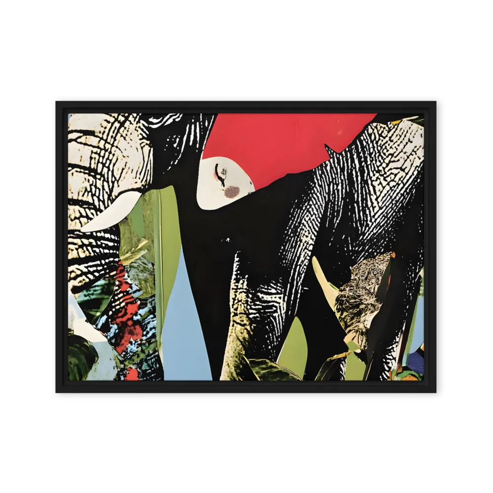 Tropical Elephant Collage 
 Canvas | 30″x 60″