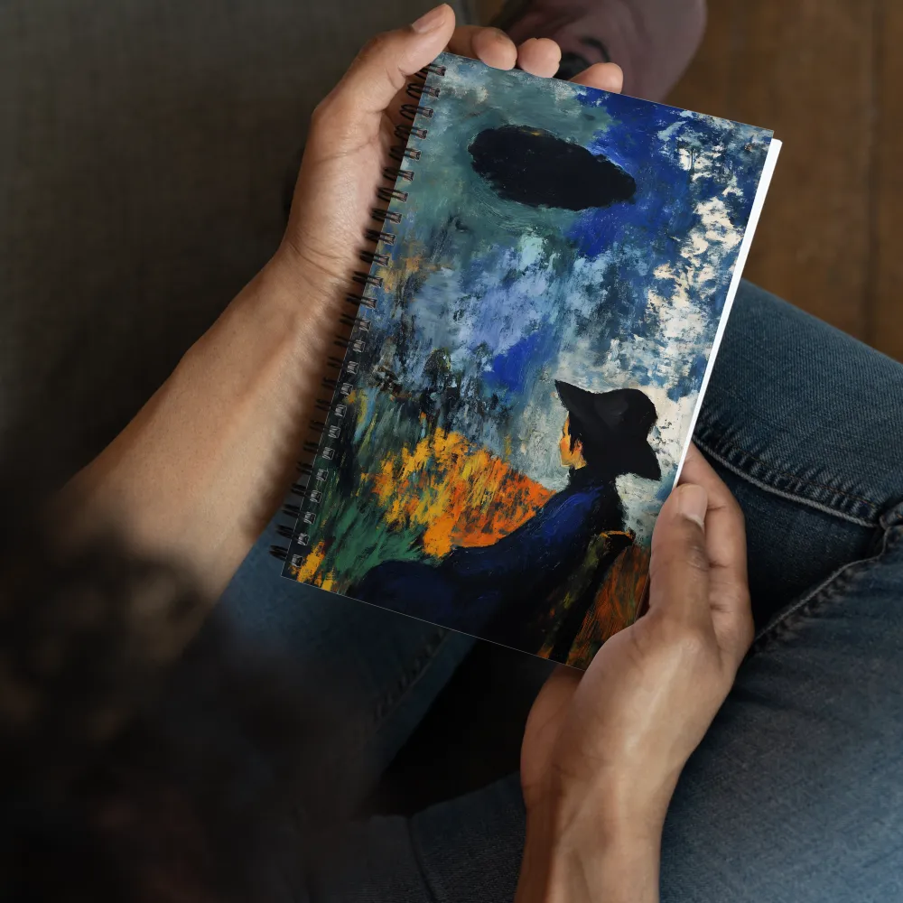 Contemplation Under an Abstract Sky 
 Spiral Notebook | 140 pages